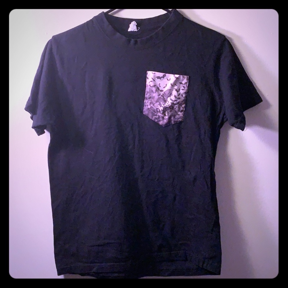 Goth Bat pocket shirt